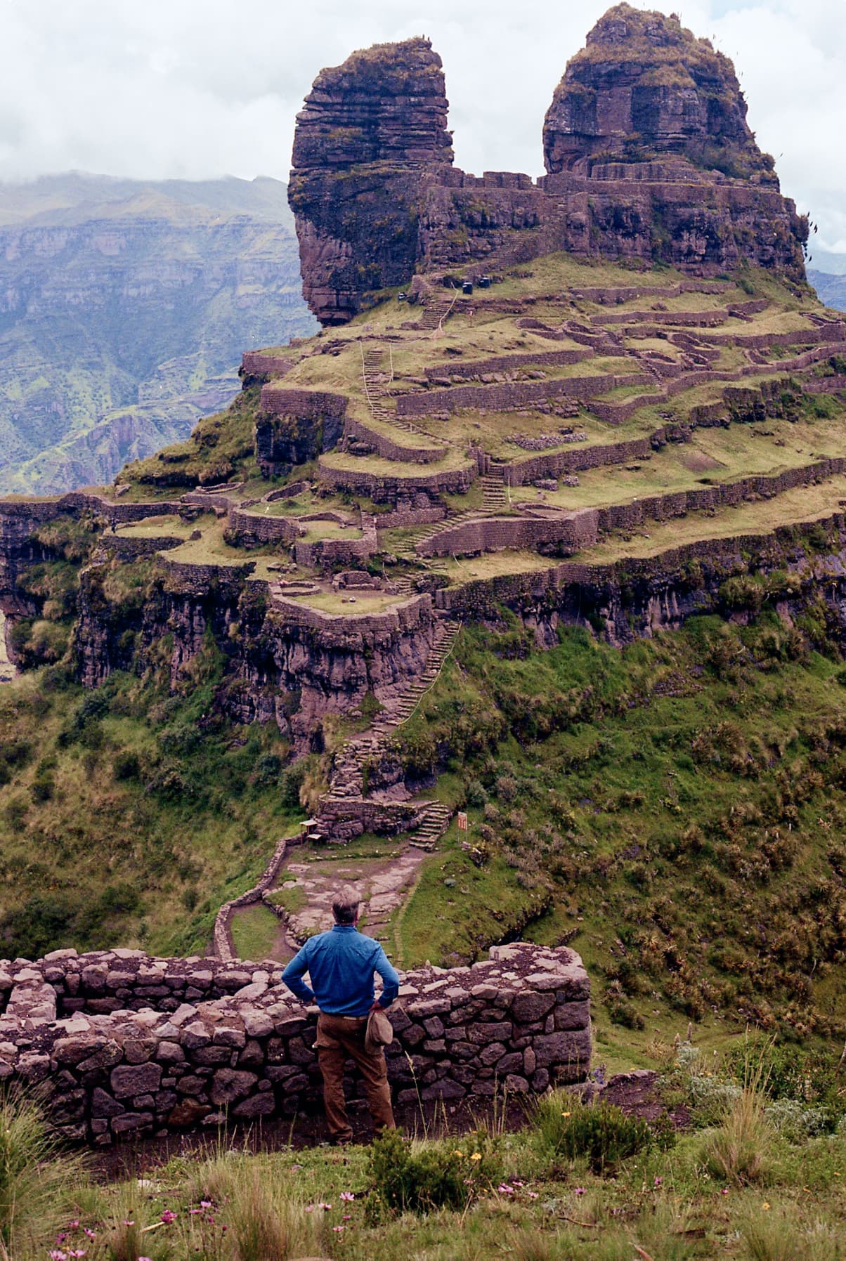 Joe guiding a tour in Peru