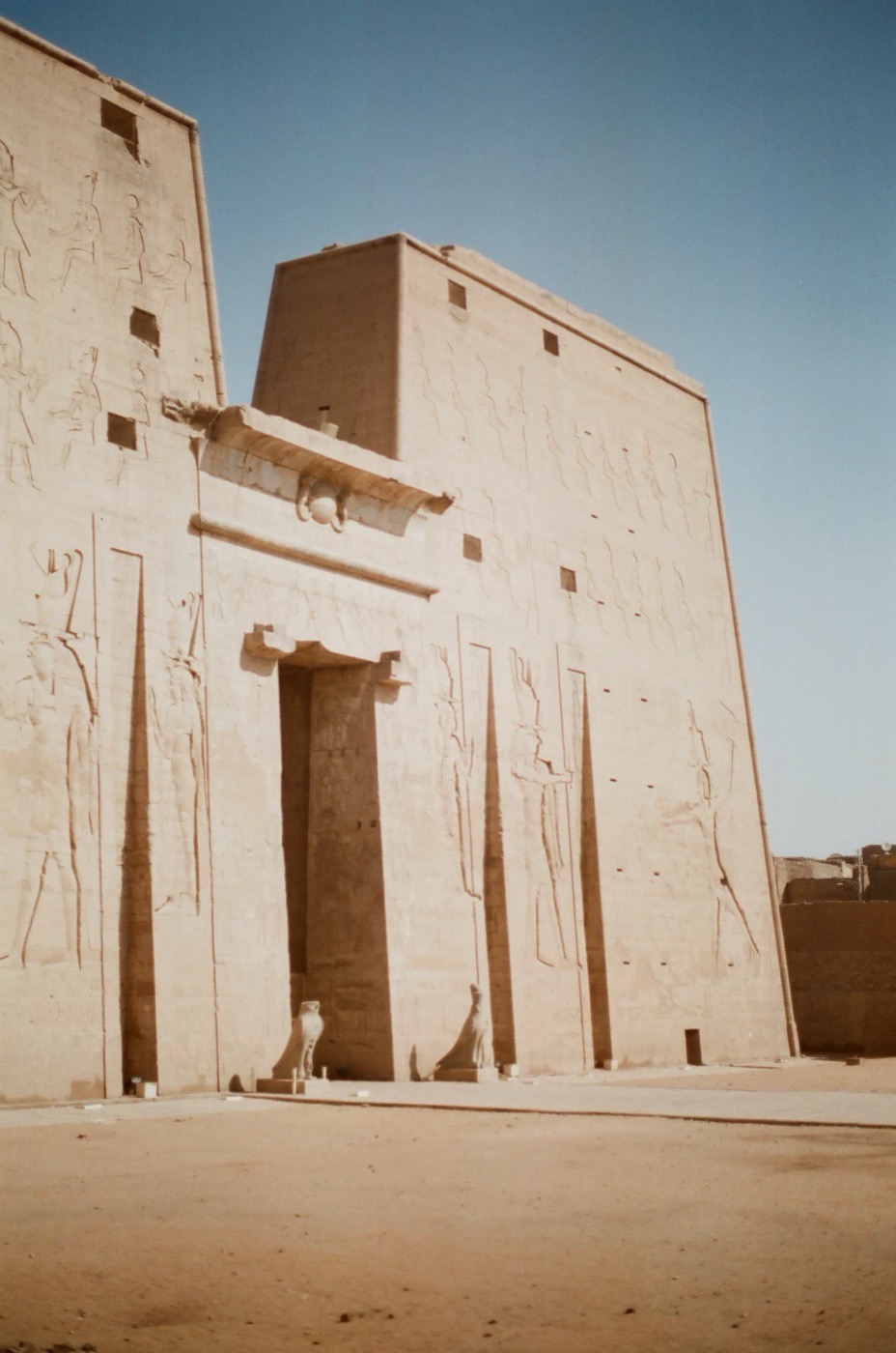 The great pylon of the Temple of Horus at Edfu