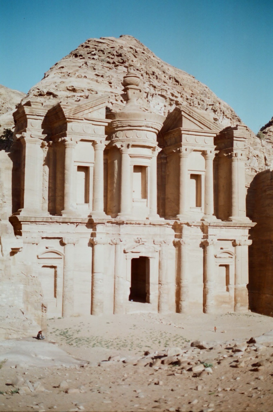 Ad Deir, the Monastery, carved into the rock high above Petra